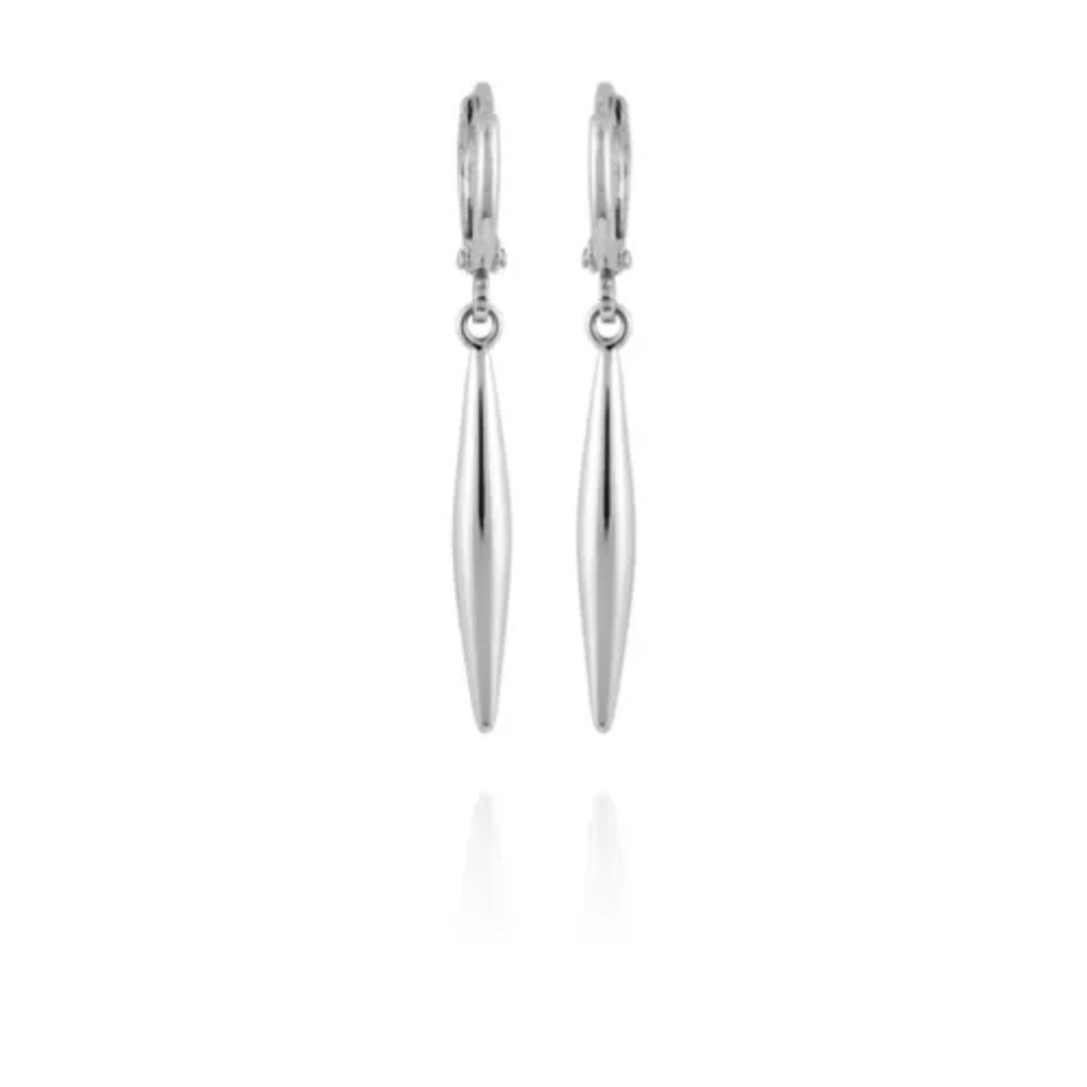 Stunning Tiffany style sterling silvered earrings pure 925